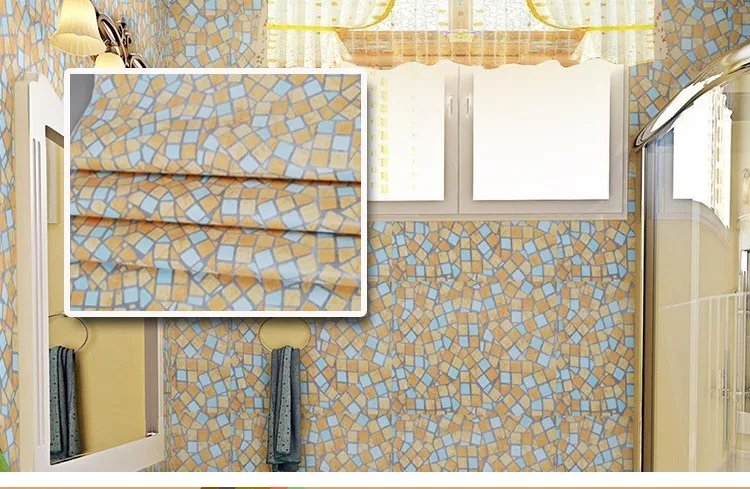 ПВХ Виниловая контактная бумага для кухни мозаика плитка наклейки на стену самоклеющиеся обои для ванной стены домашний декор