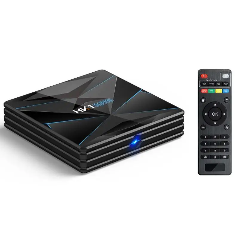 HK1 Супер Smart tv Box Android 9,0 4 Гб+ 64 Гб RK3318 четырехъядерный 64 бит 2,4 г/5 г WiFi BT телеприставка медиаплеер с пультом дистанционного управления
