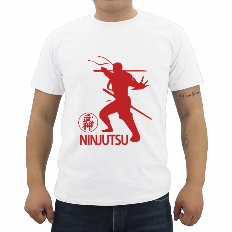 Новая летняя повседневная мужская футболка Martials Arts для самообороны Ninjutsu с