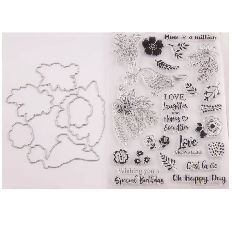 

NCraft Clear Stamps N1550 Scrapbook Paper Craft Clear stamp scrapbooking Cutting Dies Set