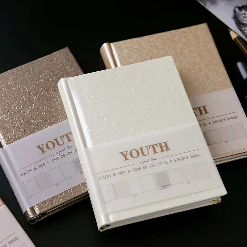 

A6 Creative Vintage Weekly Planner Organizer Dots Grid Blank Lined Notebook Portable Thicken Notepad Diary Bullet Journal Defter