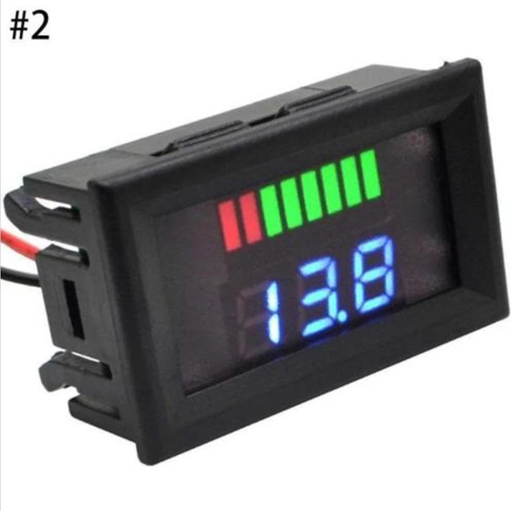 

Universal Led Tester Meter Portable Battery Gauge Car Motorcycle Test Voltmeter Digital Mini Auto Accessories Dual Display