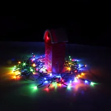 200LED 22 м LED Рождество дерево Аксессуары праздник света год для дома соленой воды Рождество Гирлянды светодиодные свет для сада газон