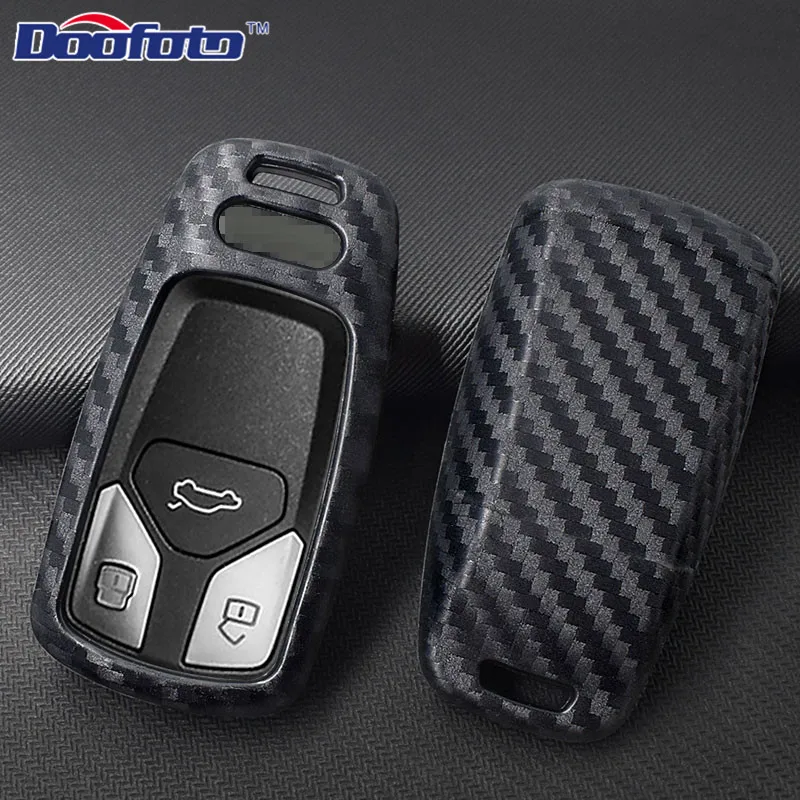 Carbon fiber key cover for AUDI (1)
