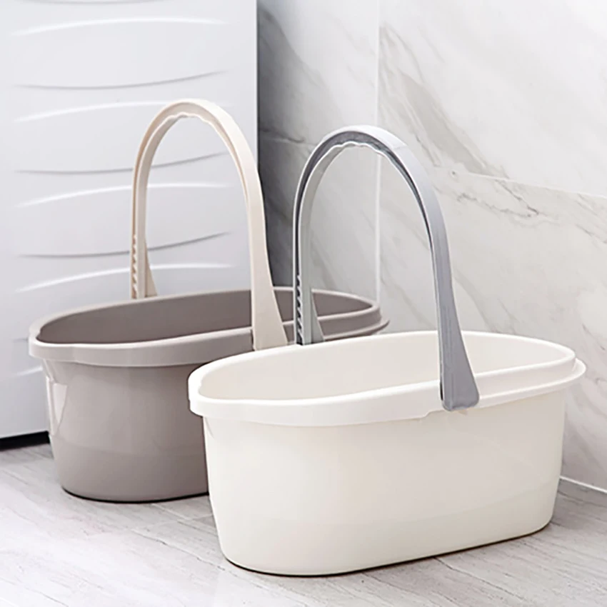 

Simple rectangular mop cleaning bucket thickened portable plastic bucket household cleaning bucket car wash buckets with handle