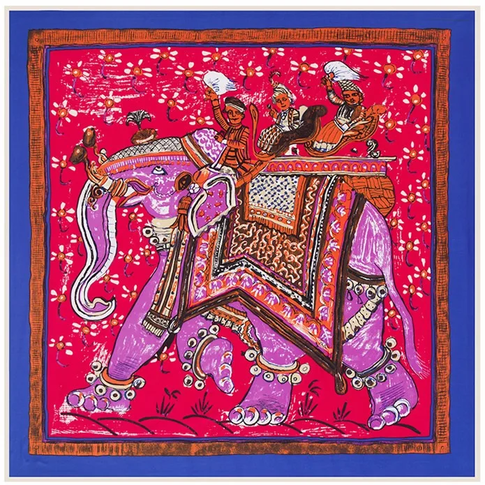 2016100cm*100cm New Arrival Twill Silk Women Scarf Tailand National Wind Elephant Printed Hijabs High Quality Shawls 4 2016100cm*100cm New Arrival Twill Silk Women Scarf Tailand National Wind Elephant Printed Hijabs High Quality Shawls 4