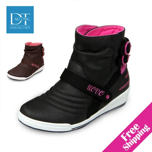 

Brand Children Boots 2015 New Winter Wedges Girls Boots Fashion Kids Boots Buckle Snow Children Shoes Botas Free Shipping