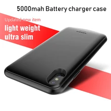 5000 мАч для внешнего аккумулятора iphone чехол для аккумулятора для iphone XS Max чехол для внешнего аккумулятора чехол для зарядного устройства