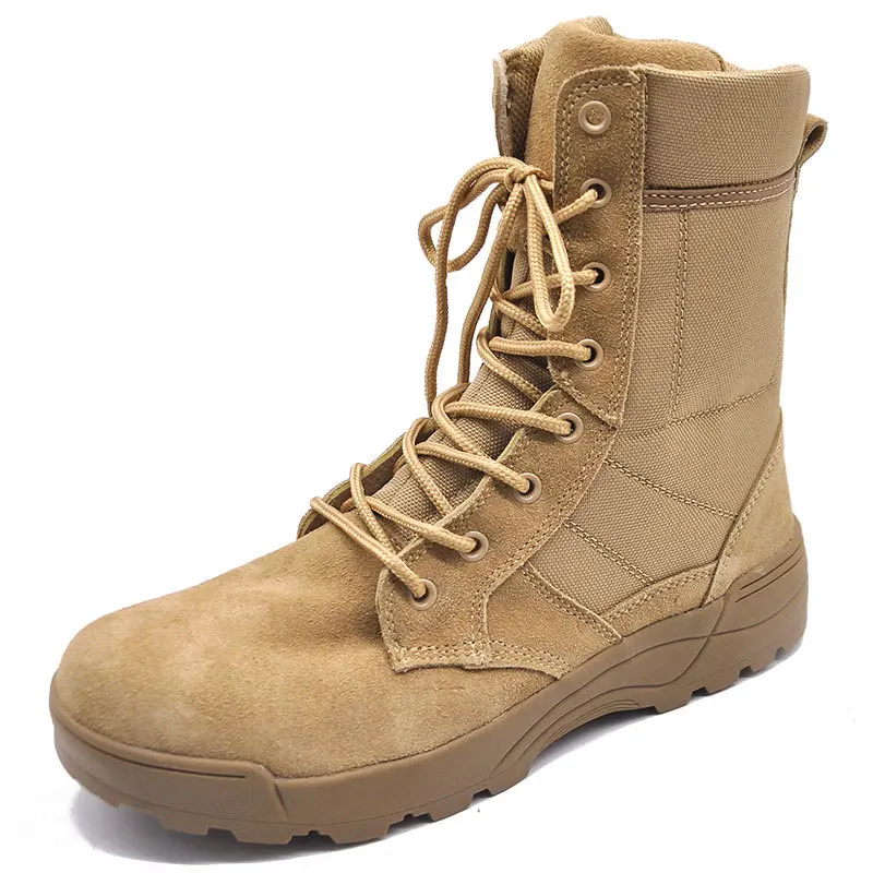 

Plus size36-46 boots men's high outdoor army boots non-slip tactical boots wearable desert boots