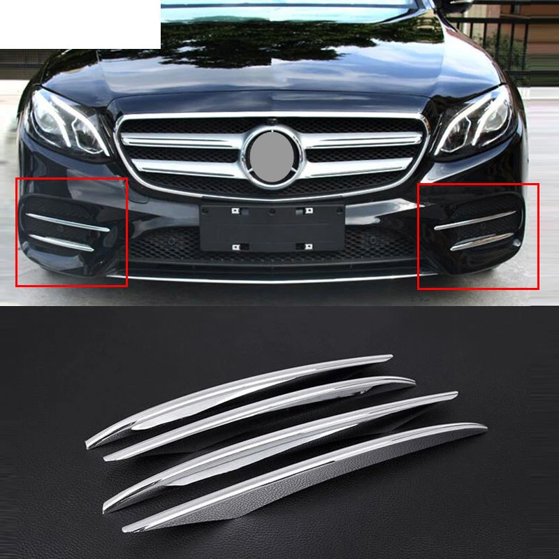 4 Stucke Abs Chrom Vorne Nebel Lampe Abdeckung Trim Fur Mercedes Benz E Klasse W213 E200 E300 2016 2017 2018 2019 E43 Amg Auto Zubehor Chrome Trim Amg Accessoriesmercedes Cover Aliexpress