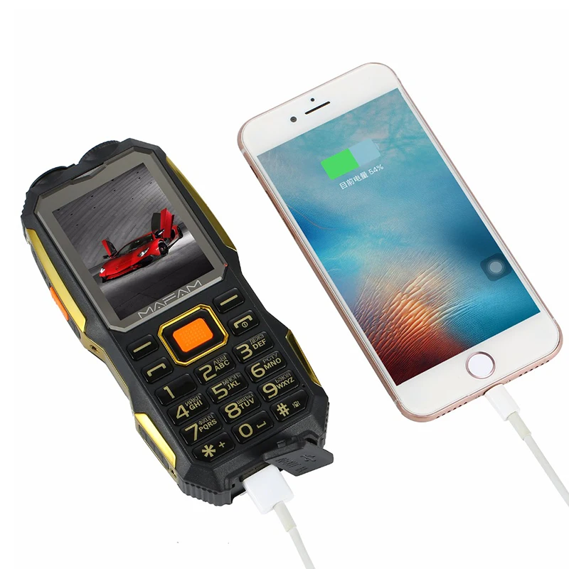 Поддержка Walkie Talkie! Power Bank! FM радио! 4000 мАч большая батарея большой фонарик кнопка