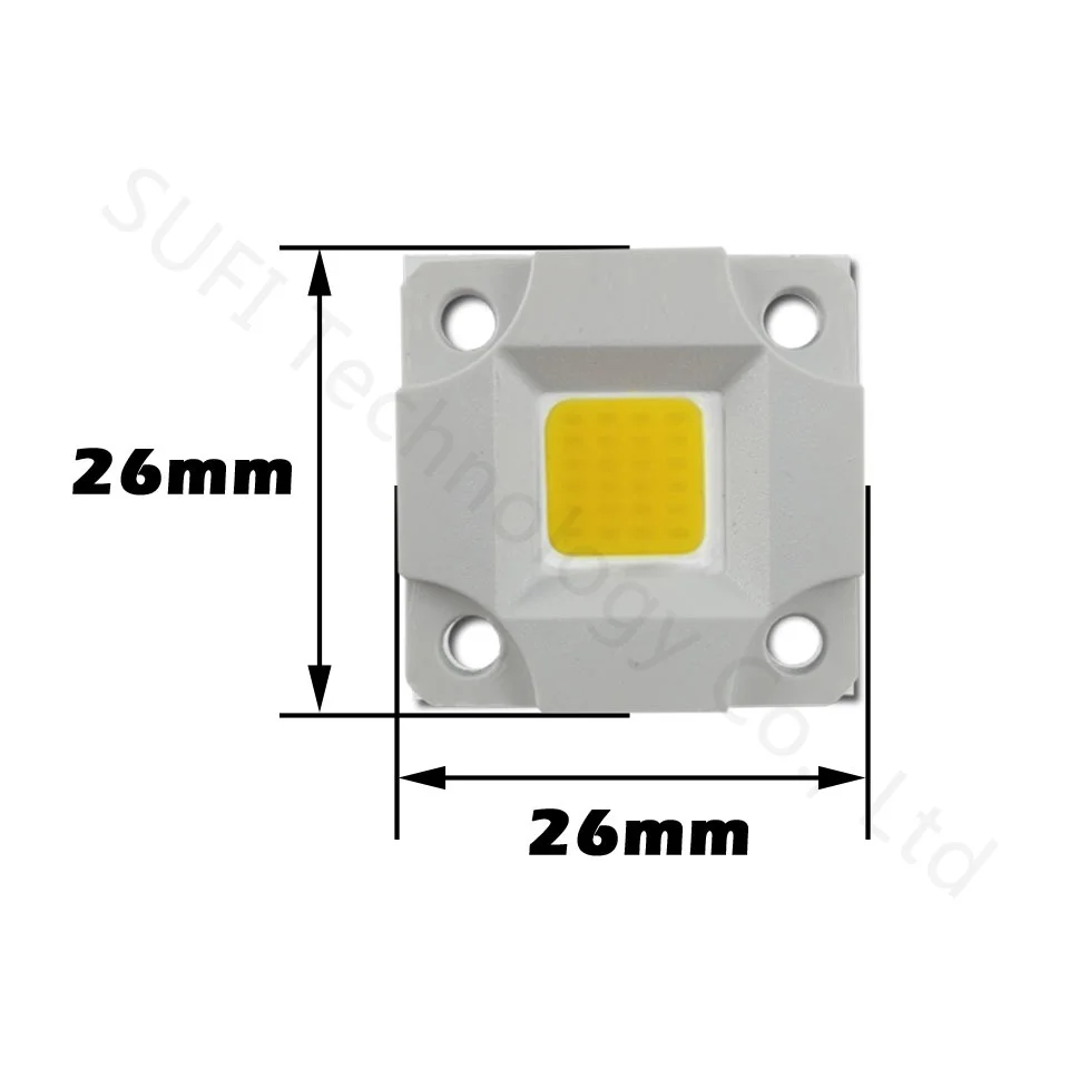Светодиодный смарт прожектор 10 шт. Вт AC220 в IC COB белый/теплый белый для DIY 20 30 50