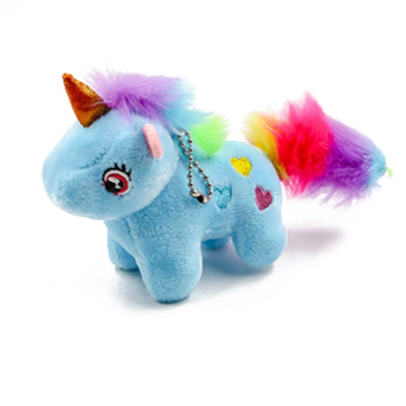 rainbow colored unicorn stuffed animal