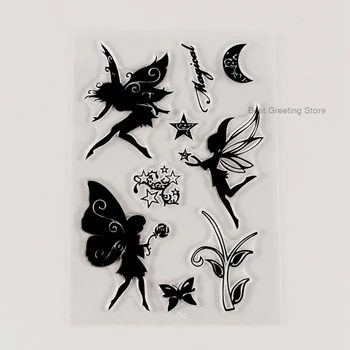 

Magical Fairy Stamps Clear Scrapbooking Stamps DIY Card Craft Stamps