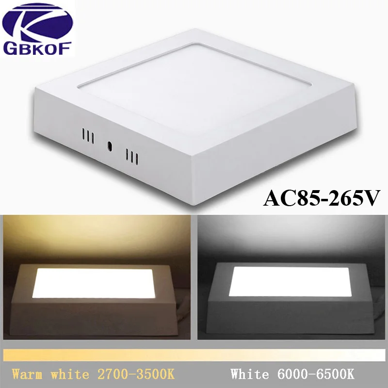 

Modern Design Square 6W 12W 18W 24W LED Panel Light Surface Mounted Downlight Ceiling Bulb Lamp 2835smd lamp lamparas luminaria
