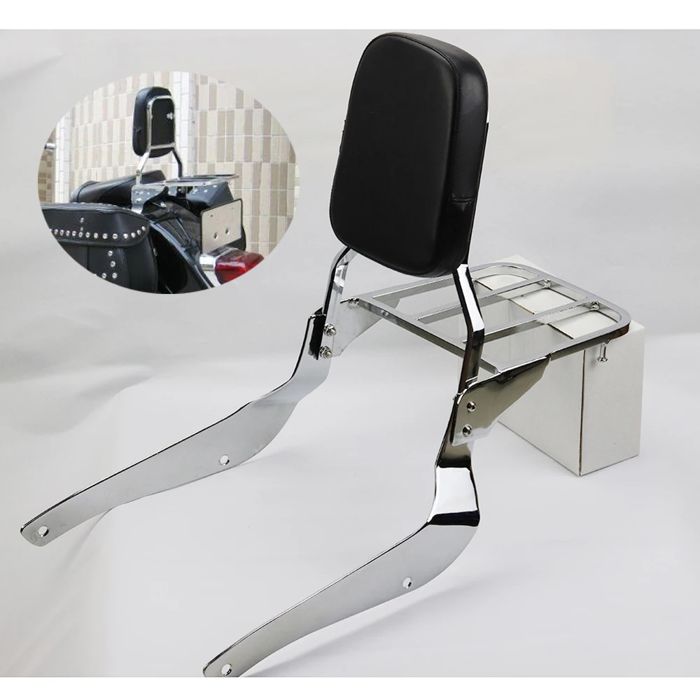 Motorcycle High Quality Chrome Backrest Sissy Bar Luggage Rack for