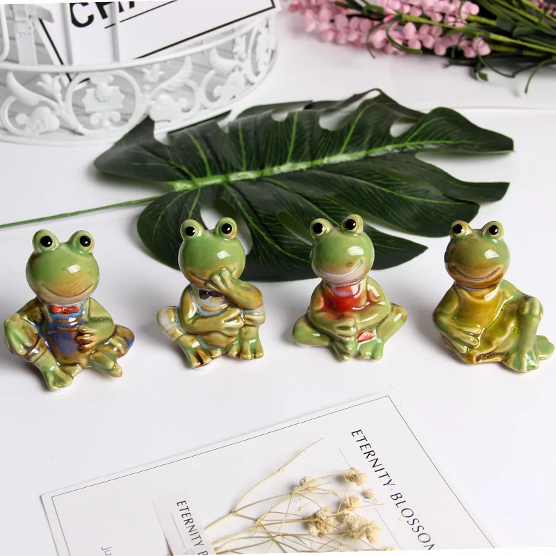 Buy Funny Frog Figurines Living Room Home Collectible