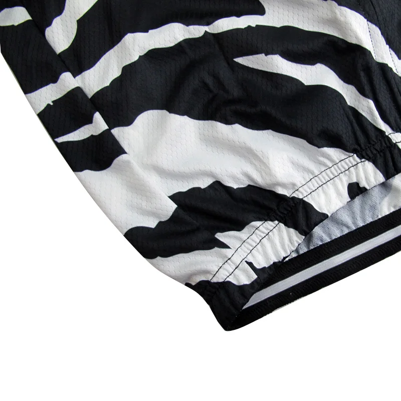2018 Summer Women's Cycling Jersey Quick-Dry Short Sleeve Cycling Clothing Zebra Stripe Full Length Zipper Free Shipping 5279 2018 Summer Women's Cycling Jersey Quick-Dry Short Sleeve Cycling Clothing Zebra Stripe Full Length Zipper Free Shipping 5279