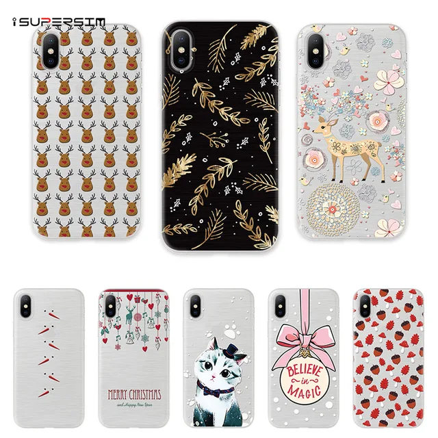 Cheap Winter Merry Christmas Case for iPhone X 5 5S SE 6 6S 7 8 Plus 7Plus 8Plus Phone Case 3D Relief Patterned Soft TPU Coque Cover Cheap Winter Merry Christmas Case for iPhone X 5 5S SE 6 6S 7 8 Plus 7Plus 8Plus Phone Case 3D Relief Patterned Soft TPU Coque Cover