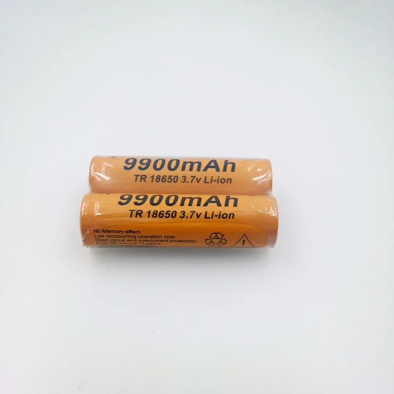 

18650 battery 3.7V 9900mAh rechargeable liion battery for Led flashlight Torch batery litio battery+ Free Shipping