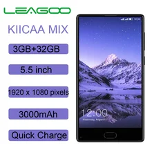 Original Leagoo Kiicaa Mix Mobile Phone 5.5''FHD MTK6750T Octa Core Android 7.0 3GB RAM 32GB ROM Dual Back Cameras Fingerprint(China)