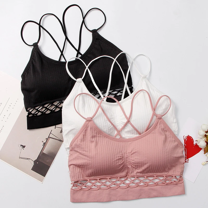 

Beforw Summer Bra Sexy Back Seamless Wire Free Underwear Women Hollow Out Bras for Women Breathable Sexy Lingerie Women Bra