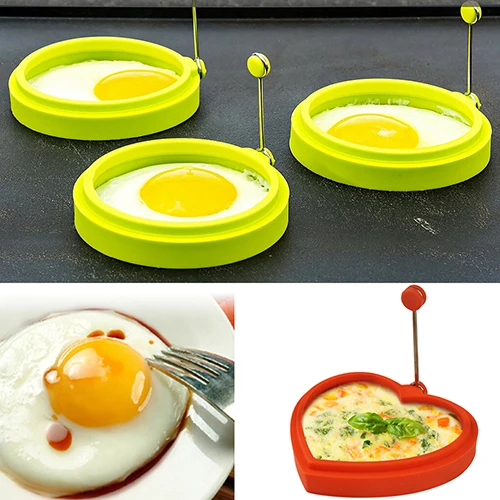 

Cute Silicone Egg Pancake Ring Mold Shaper Kitchen Breakfast Cooking Tool