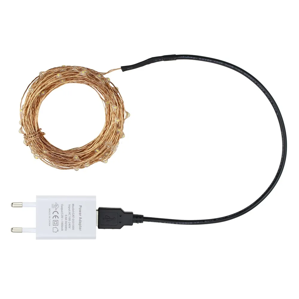 USB LED fairy Light with EU adapter
