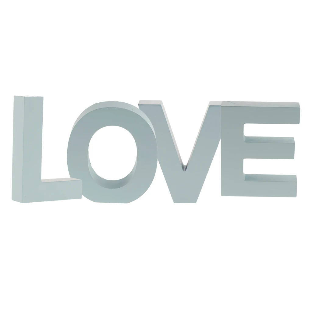 

1 Piece Wedding Decoration 'Love' Blue Letters Wedding Sign Marriage Table Decor Wedding Party Decorations Free Standing