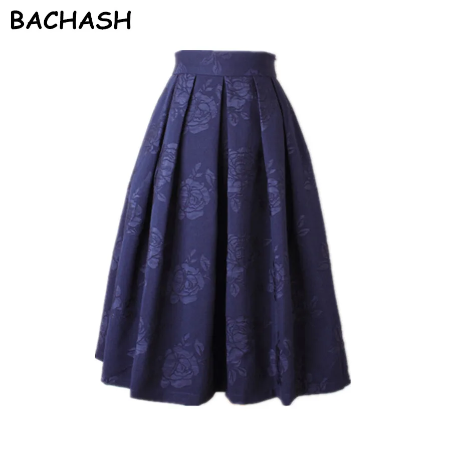 Женская плиссированная юбка пачка BACHASH винтажная элегантная офисная миди