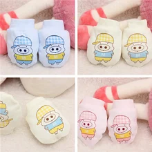 Детские варежки; коллекция года; модные детские хлопковые перчатки с рисунком; детские перчатки с защитой от царапин; 3 цвета; защитные перчатки для новорожденных мальчиков и девочек