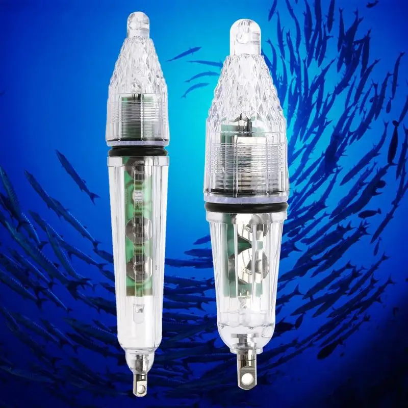 LED Green Underwater Fishing Light Lamp 1.5V Fishing Boat Light Fishing Lure Lights for