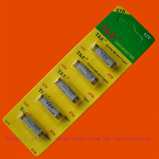 

5 x 27A MN27 12V Alkaline Battery
