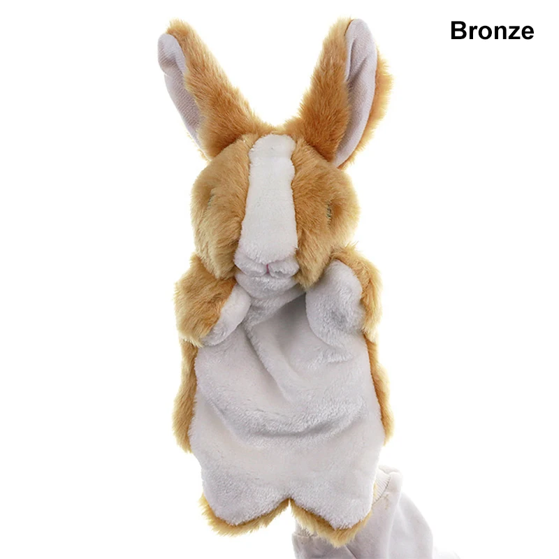 

New 1 Pcs Hand Finger Puppet Animal Rabbit Doll Glove Plush Toy For Children Kids Gift