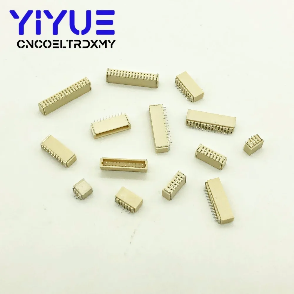 50Pcslot SH 1.0 mm Spacing Connector 2P3P4P5P6P7P8P9P10P11P12P Horizontal SMD Connector 1.0mm pitch patch plug (3)