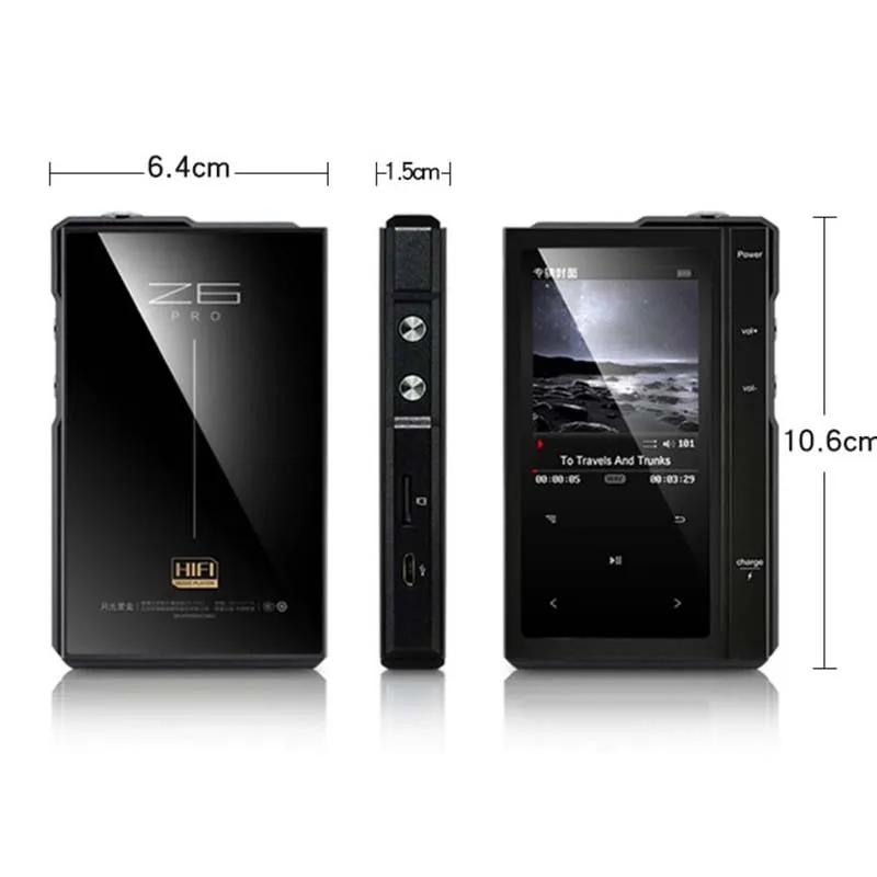 Портативный mp3 плеер Moonlight AIGO Z6 PRO Hi Fi без потерь с сенсорным экраном|MP3-плееры| |