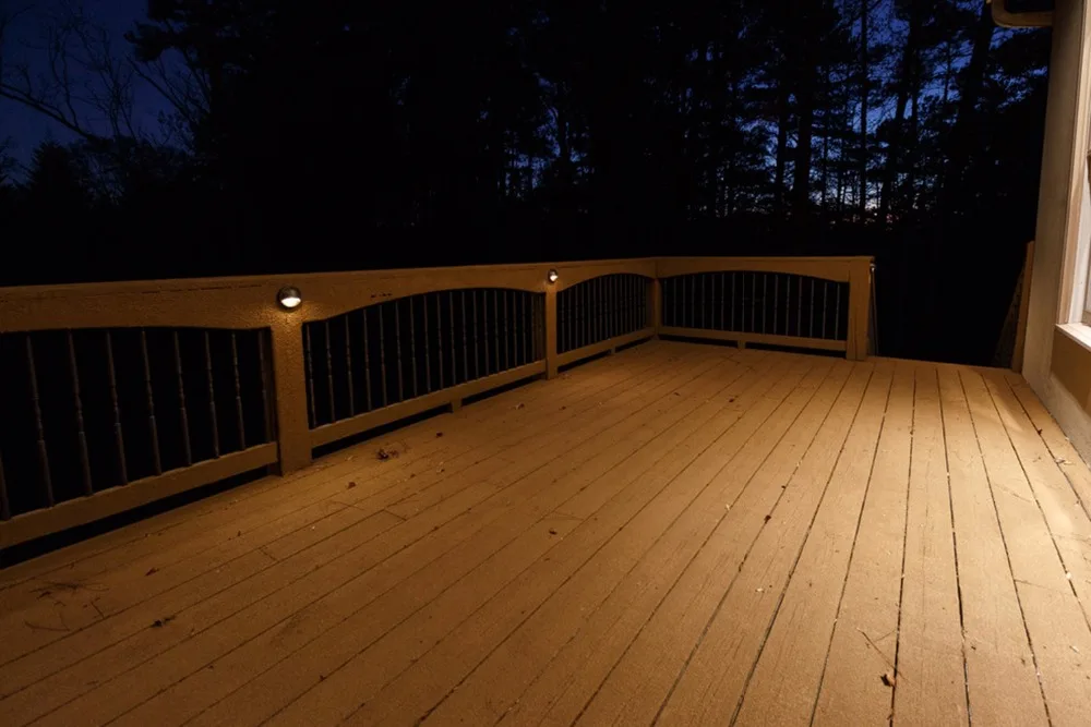 Jardim ao ar Cargo da Cerca 1.6 w Ip67 Bronze Meia Lua Livre Quintal Caminho Canto Led Deck Plinto Rail Luzes Escadas Etapa 20 Pcs 50mm 12 v 12 Cheap Lâmpadas subterrâneas