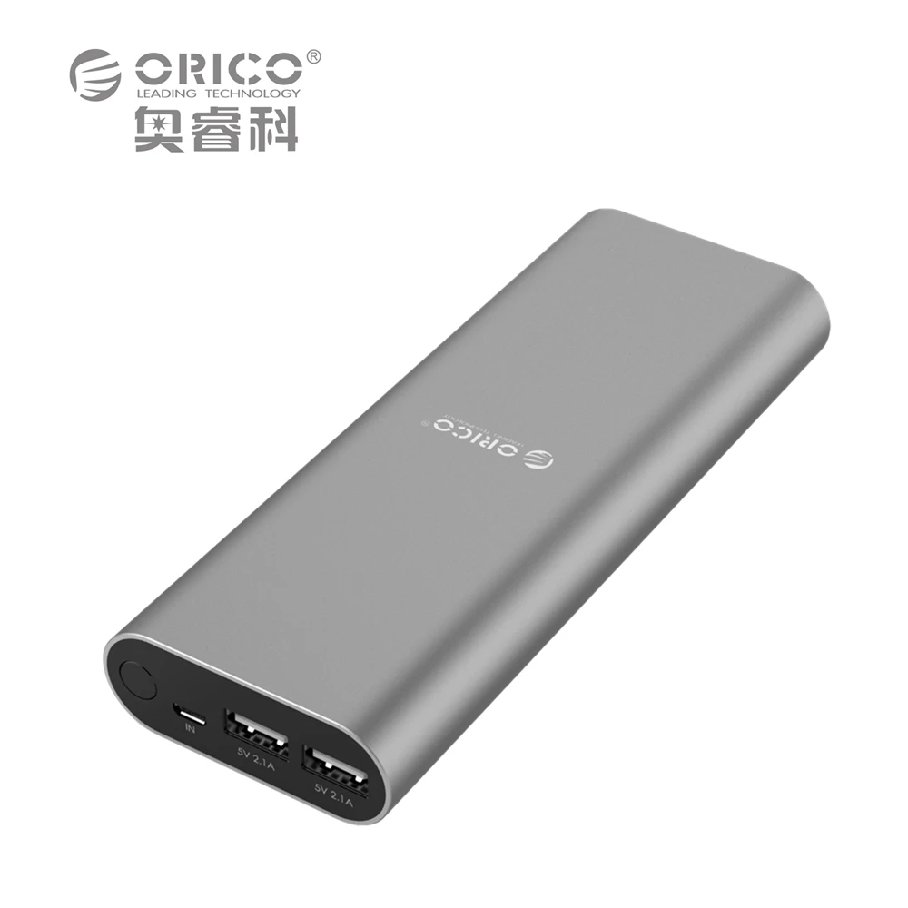 ORICO 20000mAh Power Bank Dual 5V 2 1A USB Port External Battery Pack Backup Charger Powerbank