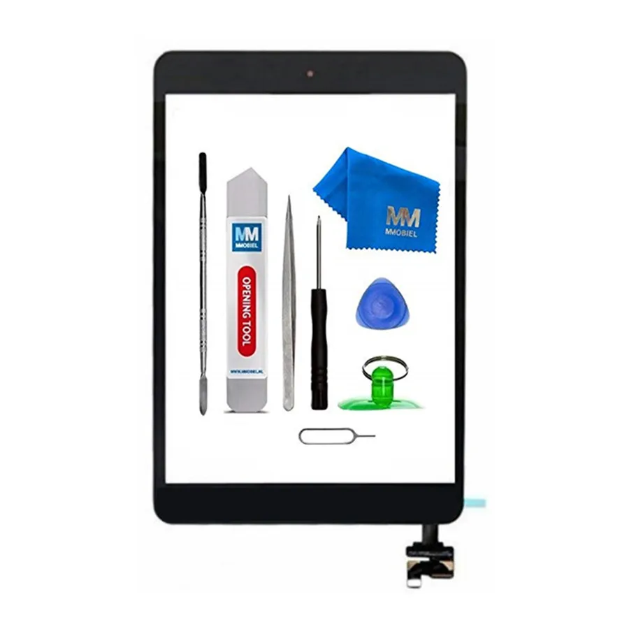 For IPAD Mini 1/2 white/black Digitizer Touch Screen Front Display Glass Assembly - Includes Home Button and flex + Came holder For IPAD Mini 1/2 white/black Digitizer Touch Screen Front Display Glass Assembly - Includes Home Button and flex + Came holder