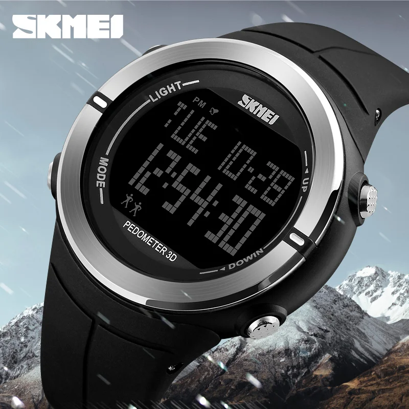 

SKMEI Men Outdoor Military Sports Watch Pedometer Calorie Waterproof WristWatch LED Display Digital Watch Relogio Masculino