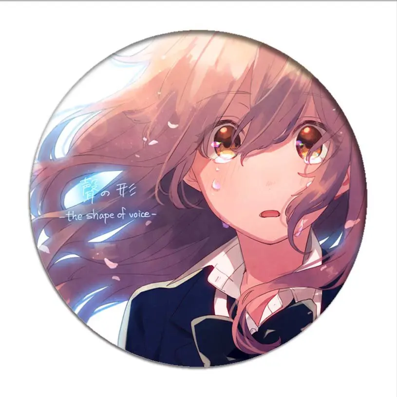 1pcs Koe No Katachi Cosplay Badge ishida shouya Brooch Pins Shouko Nishimiya Collection Badges for Backpacks Clothes pretty woman costume Cosplay Costumes