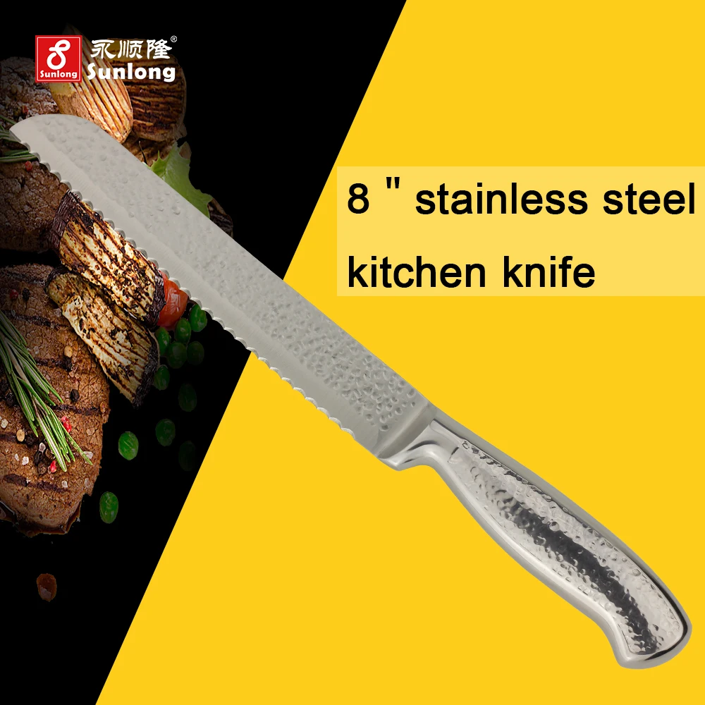 Sunlong 8 inch stainless steel Bread Knives kitchen Toast knives