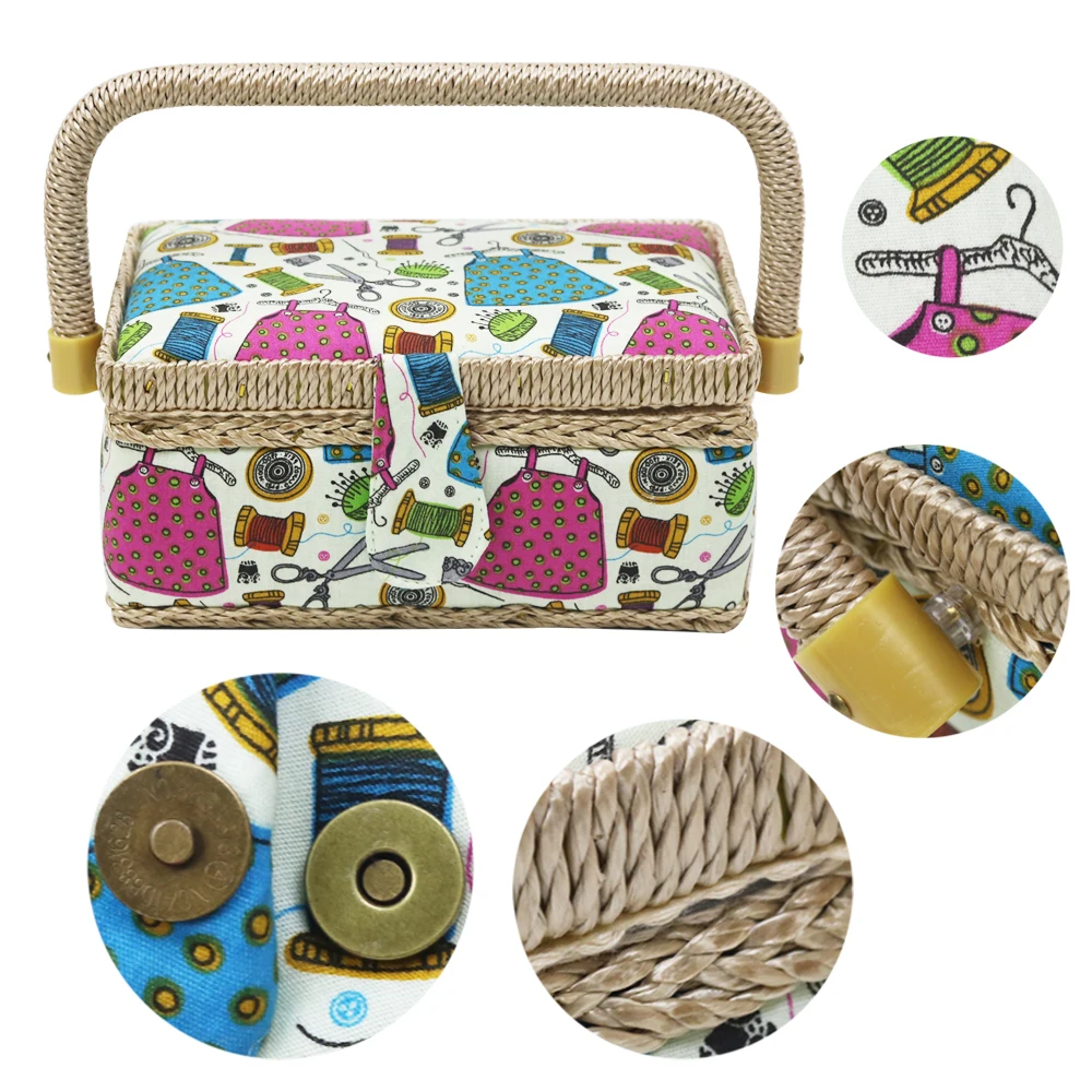 Preise Nähen Kits DIY Multi funktion Nähen Lagerung Box Set für Hand Quilten Nähen Stickerei Gewinde Nähen Werkzeuge Geschenk 19*13*10CM