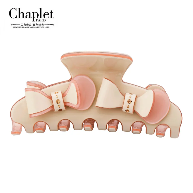 Chaplet 2016 New Fashion High Quality Women Hair Accessories Rhinestone Claw Clip Ladies Bow Hair Claw