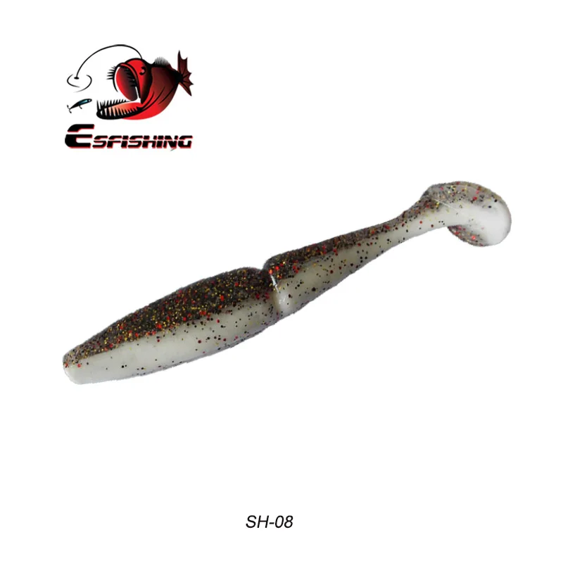 ESFISHING Easy Shiner Shad 125 мм 4 шт. 18 г рыболовные приманки джиг силиконовые приманки для ловли карпа Спиннербейт мягкие приманки - Цвет: SH08