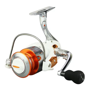 

12+1BB Bearings Metal Spool Spinning Fishing Reel 1000-7000 Series Gear Ratio 5.5:1 Metal Handle Fishing Coil Wheels White