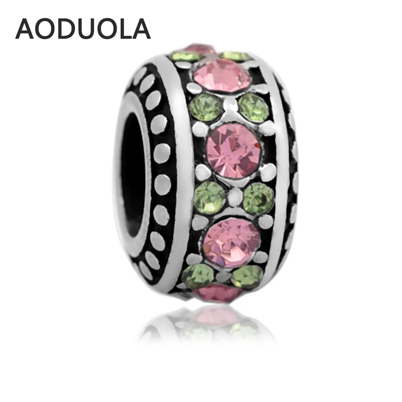 2 шт в партии из нержавеющей стали серебряный цвет ретро круглые бусины со