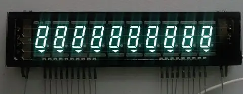 2 шт. Синий VFD экран дисплея 10x10 модуль 7 сегментов 106*25 мм вакуумная флуоресцентная