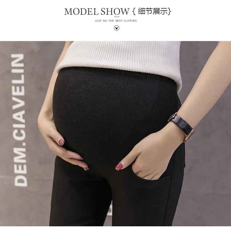 Roupas de Maternidade Calças de Maternidade de Verão Fdfklak Ropa Mujer Novos Roupas Calças Elasticidade Cintura Gravidez Mulheres Grávidas 2020 16 Cheap Leggings