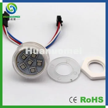 

New arrival dc12v 38mm colorful led pixel module 6leds 5050 led pixel point light 50pcs/lot,free shipping